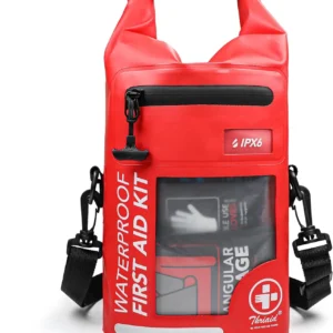 250-Piece Waterproof First Aid Kit with Reflective Dry Bag for Boating, Camping, Fishing & Outdoor Emergencies
