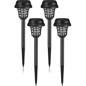 2/4PCS Solar Bug Zapper Waterproof Outdoor Mosquito Killer Lamp
