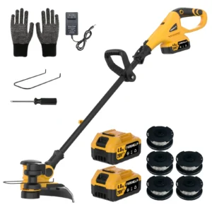 3-in-1 21V Cordless Lawn Mower + Trimmer + Edger, with 8 Lines,